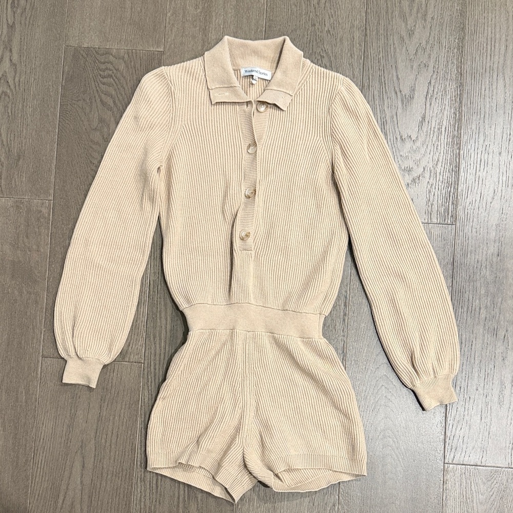 Weekend Stories Button-Up Romper